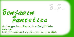 benjamin pantelics business card
